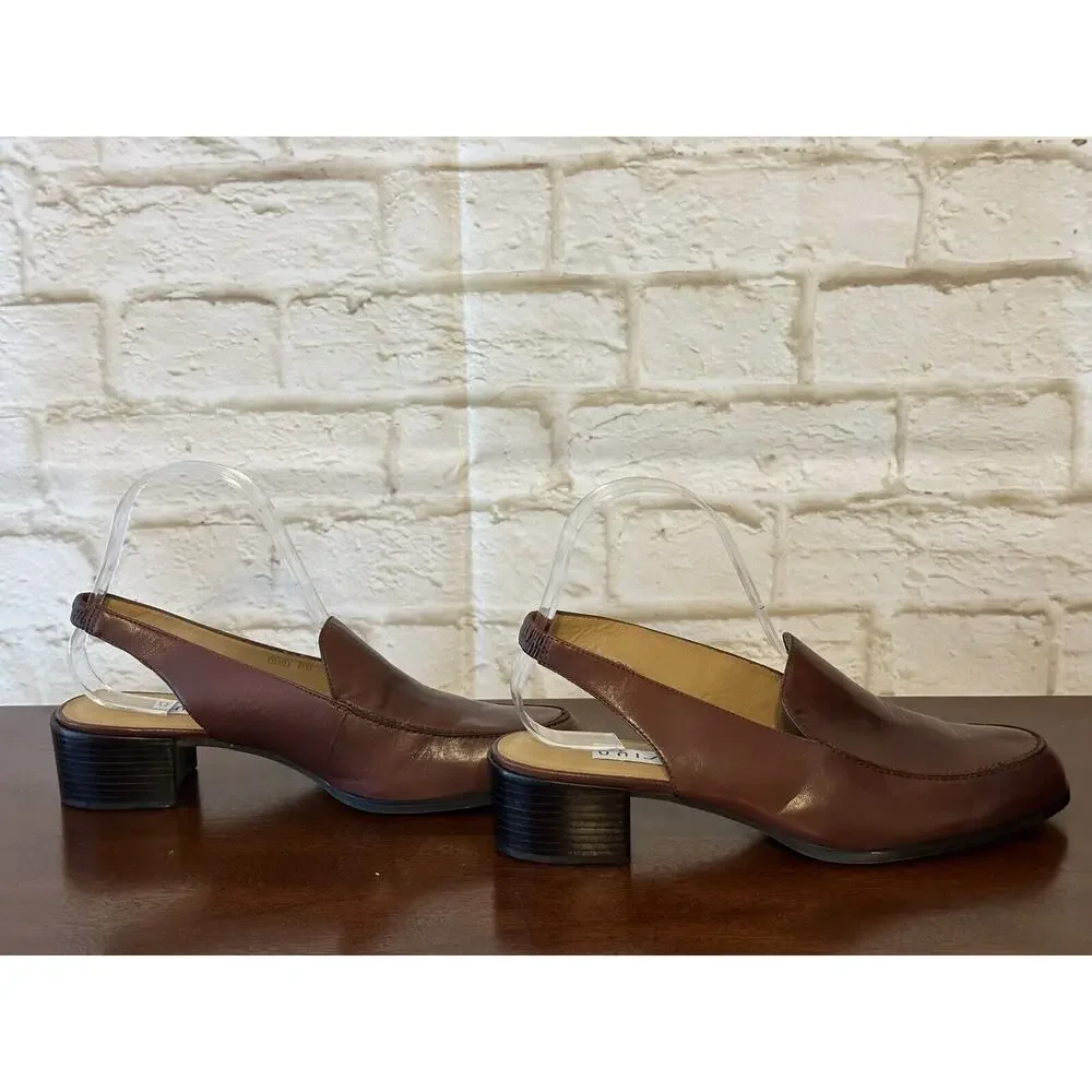 UNISA Womens Shoes Brown‎ SlingBacks Flats 8B